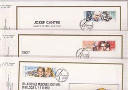 Carte Max CEF Soie 2387-89 Jeunesses Musicales - Egmont - Jozef Cantre - 1981-1990