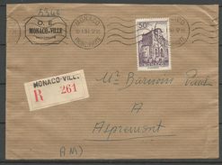 MONACO ENVELOPPE RC AVEC N° 313C  SEUL TTB - Cartas & Documentos