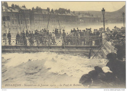 BESANCON - Inondations De Janvier 1910. Le Pont Battant  . Collection Bibliothèque Municipale, Ville De Besançon - Besancon