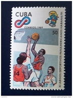 CUBA Basket Ball, Basketball, Baloncesto, 1 Valeur Emise En 1989 Neuf ** MNH - Basketball