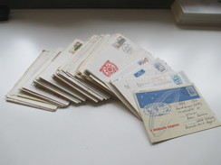 UDSSR GA / Belegeposten 140 Stk. Auch Riga / Pärnu / Lettland. R.S.S. De Lettonie. Weltraum Usw. 1960 - 80er Jahre - Collections (sans Albums)