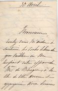 VP11.761 - Noblesse - LAS - Lettre De Mme La Marquise De TOCQUEVILLE THUISY à PARIS - Autres & Non Classés