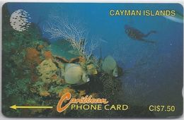 CAYMAN ISLANDS - DIVER IN REEF - 5CCIA - Kaimaninseln (Cayman I.)