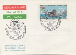 AEREOGRAMME VIA AEREA 1976 - Airmail