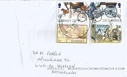 Guernsey 2017 EUROPA CEPT Transport Bicycle Cycling Horse Signal Regiment Sailing Ship Cover - Radsport