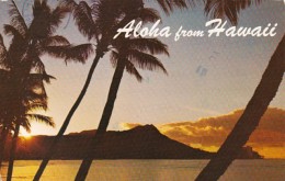 Hawaii Sun Rising Over Diamond Head 1984 - Oahu