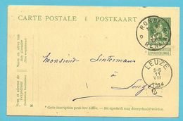 Entier Stempel RONSE / RENAIX  Op 10/08/1914 Naar LEUZE (Offensief W.O.I) - Not Occupied Zone