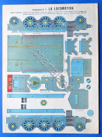 Gioco Vintage - Costruzione N° 7 Marca Stella - La Locomotiva - 1930 Ca. - Jouets Anciens