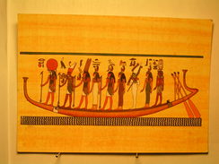 Sur Le Bateau Sacré - Ra Atun - Shu - Geb - Nut - Osiris - Isis - The King Tutankhamun - Musea