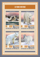 NIGER 2017 MNH** Arctic Fauna Arktische Tierwelt Faune Arctique M/S - IMPERFORATED - DH1749 - Arctic Tierwelt