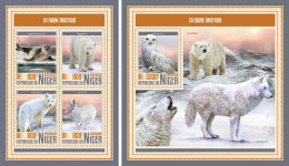 NIGER 2017 MNH** Arctic Fauna Arktische Tierwelt Faune Arctique M/S+S/S - IMPERFORATED - DH1749 - Arctic Wildlife