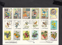 SAN MARINO  1981 - Bellissima Cartolina Con 18 Francobolli - Cartas & Documentos