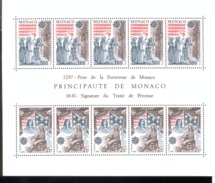 CEPT Block 19 Historische Ereignisse Monaco  MNH ** Postfrisch MNH Neuf - Blocs