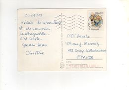 Beau Timbre  Sur Carte , Postcard Du 02/04/1993 - Briefe U. Dokumente
