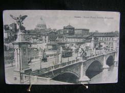 A - 114 / Italie -  Lazio - Roma (Rome) Ponts,  Nuovo Ponte Vittorio Emanuele  / Circulé 19 ? - Bruggen