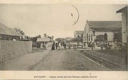 Pays Div -ref  K170- Gambie - Gambia -bathurst - Carte Bon Etat   - - Gambie