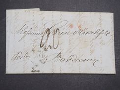 RUSSIE - Env Taxe 20 Manuelle De St Petersbourg Pour Bordeaux - Juin 1852 - P22262 - ...-1857 Prephilately