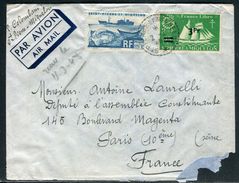 Saint Pierre Et Miquelon - Enveloppe Pour Paris En 1948 - Ref D154 - Briefe U. Dokumente