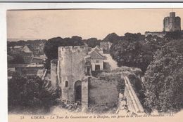 Cp , 27 , GISORS , La Tour Du Gouverneur Et Le Donjon, Vue Prise De La Tour Du Prisonnier - Gisors