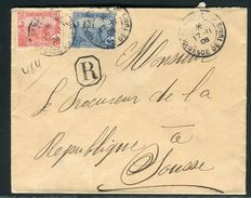 Tunisie - Enveloppe En Recommandé De Tunis Pour Sousse En 1908 - Ref D165 - Cartas & Documentos