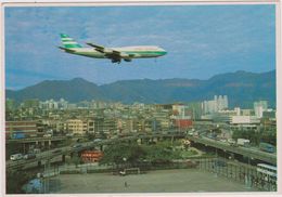 Chine Hong Kong : Avion , Kai Tak Airport , Aéroport  , Kowloon  City  ( Timbre) - Chine (Hong Kong)