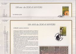 Carte Max CEF Soie 2486-87 Zoo D'Anvers - 1991-2000