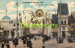 CPA EXPOSITION UNIVERSELLE DE BRUXELLES 1910 AVENUE DES CONCESSIONS - Fêtes, événements