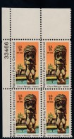 Sc#C84 11c 1972 Air Mail National Parks Centennial Issue Plate # Block Of 4 US Stamps - Números De Placas