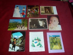 LOT DE 9 CARTES POSTALES  D'AUTRICHE  OSTERREICH  THEME LES  ENFANTS   TOUS AVEC TIMBRE REF 4127 - Collections