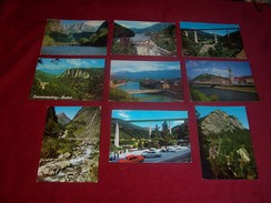 LOT DE 9 CARTES POSTALES  D'AUTRICHE  OSTERREICH   THEMES LES PONTS  TOUS AVEC TIMBRE REF 4125 - Collections