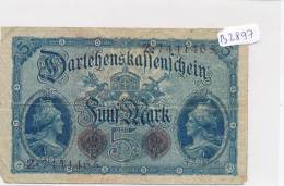 Billets -B897-Allemagne - Darlehenskassenschein 5 Mark 1914 (type, Nature, Valeur, état... Voir  Double Scans) - 5 Mark