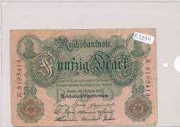 Billets -B2894-Allemagne - 50 Mark 1910 (type, Nature, Valeur, état... Voir  Double Scans) - 5 Mark