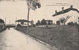 69 - JULIENAS - Route De Pontanevaux à Beaujeu Et Germolles - Julienas