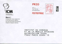 POSTREPONSE PRIO "ICM" - Au Verso N° 16P355 (format 110 X 154 Mm) - Prêts-à-poster: Réponse /Ciappa-Kavena