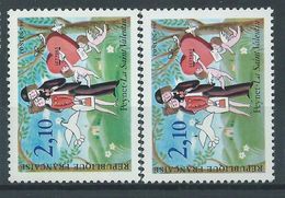 [17] Variété : N° 2354 Peynet Chapeau Doublé + Normal  ** - Unused Stamps