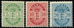 Lot N°6286 Danemark N°35/37 Neuf * TB - Unused Stamps