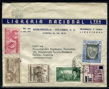 Colombie - Enveloppe Commerciale De Barranquilla Pour Paris En 1959 - Ref D222 - Colombie