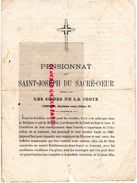 87- LIMOGES- RARE DOCUMENT PENSIONNAT ST SAINT JOSEPH DU SACRE COEUR-LES SOEURS DE LA CROIX-31 ROUTE D' AIXE -1885 ECOLE - Documenti Storici