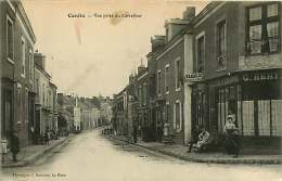 121217 - 72 CONLIE - Vue Prise Du Carrefour - Café De La Réunion C BERT - Jeu Cerceau - Conlie