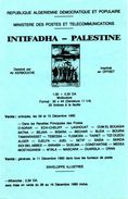 DZ 1990 - Philatelic Brochure RARE Without Stamp Palestine Palestinian Intifada Mosque Al Aqsa Jerusalem - Mosques & Synagogues