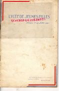 87- LIMOGES- RARE LIVRET DISTRIBUTION PRIX LYCEE JEUNES FILLES-1940-41- PETAIN- BLOCH-LEVY-GOETSCHEL-BARTFELD-HABEILLON- - Documenti Storici