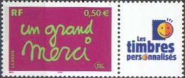 France Personnalisé N° 3637 A ** Un Grand Merci - Logo " Timbres Pers. " Gomme Brillante - Unused Stamps