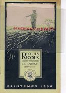 87- LE DORAT - RARE CATALOGUE LOUIS RICOUX-LAGUZET-  HORTICULTURE-HORTICULTEUR-1939- GRAINES FOURRAGERES - Agriculture