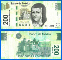 Mexique 200 Pesos 2014 Serie AY Prefixe Q Que Prix + Port Mexico Paypal Bitcoin OK - Mexico