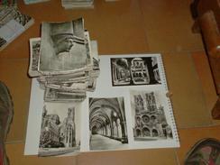 121217 Lot Environ 400 CPSM Glacées Noir/Blanc ; Architecture Et Sculture Religieuse Catholique De France - 100 - 499 Postkaarten