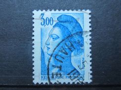 VEND BEAU TIMBRE DE FRANCE N° 2320 , BANDE PHOSPHORE A CHEVAL VERTICALEMENT !!! (b) - Usados