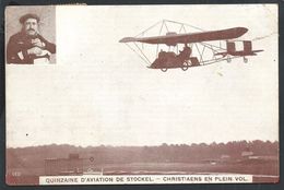 +++ CPA - Quinzaine D'Aviation De STCKEL - Christiaens En Plein Vol - Avion Aviateur   // - Woluwe-St-Pierre - St-Pieters-Woluwe