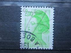 VEND BEAU TIMBRE DE FRANCE N° 2188 , BANDE PHOSPHORE A CHEVAL HORIZONTALEMENT !!! (b) - Used Stamps