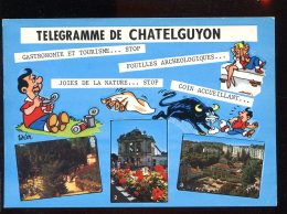 CPM Neuve 63 Télégramme De CHATELGUYON Multi Vues - Châtel-Guyon