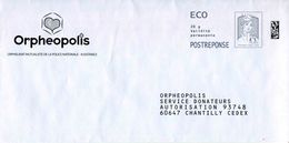 POSTREPONSE ECO "Orpheopolis" - Au Verso N° 16P359 - Prêts-à-poster: Réponse /Ciappa-Kavena